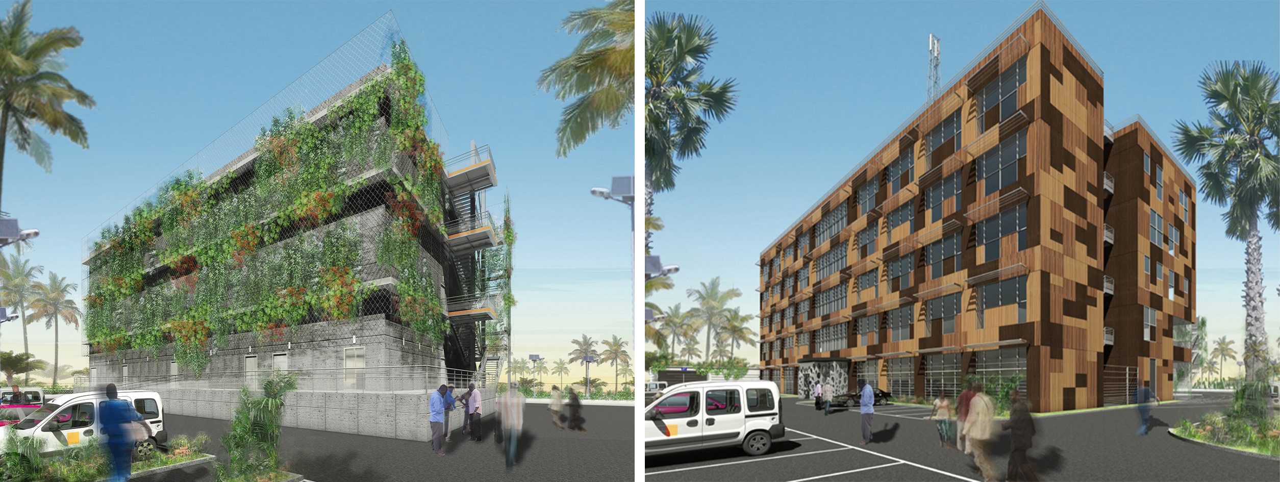 Projet Tertiaire Orange Cameroun Douala Arnaud Goujon Architectes